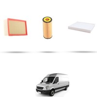 Hoffcar Set Service - 3 Filter FüR Mercedes Sprinter Ii (906) 424 V6 190Kw Von