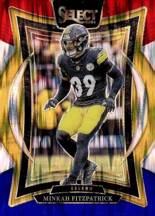 2024 Panini Select #84 Minkah Fitzpatrick Red white and blue