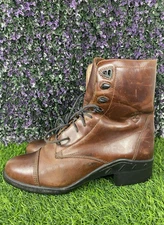 Ariat Hexcel Womens Size 8.5B Pro Leather Brown Lace Up Boots Comfort 56761