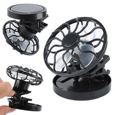 Sun Solar Powered Cooling Fans Clip-On Mini Solar Panel Cell Beach Fans Outdoors