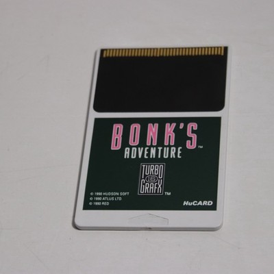 Bonks Adventure TurboGrafx 16 loose- For Parts / Not Working