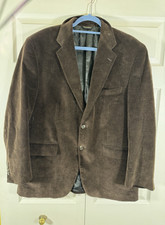 Ralph Lauren Chaps corduroy mens sportcoat suit jacket size 42 brown