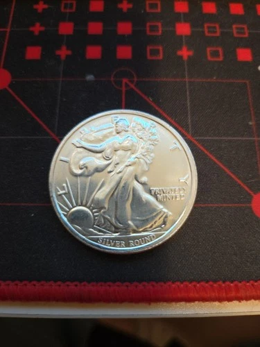 1 oz .999 Fine Silver Round - Money Metals Exchange - Lady Liberty