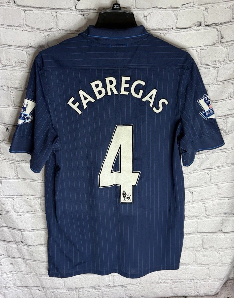 Arsenal FC #4 Fabregas 2009 - 2010 Away Soccer Jersey Blue