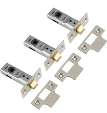 NEW Yale Tubular Latch 64mm (2.5”) for Internal Doors Chrome Finish - Pack of 3