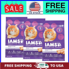 3 pack, Iams Proactive Health Dry Cat Food with Chicken for Kittens, 7 lb Bag 2.30 per pound