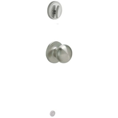 Schlage J Series JH59STR619 Passage Knob, Stratus, 2-3/4 in Dimensions, Metal, S