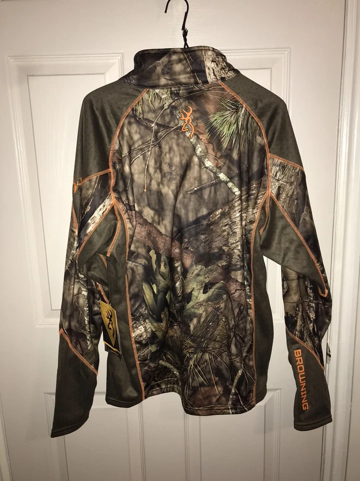 Browning Hells Canyon Base Layer Midweight 1/4 Zip Top Size Large NWT Camo - Image 2 of 4