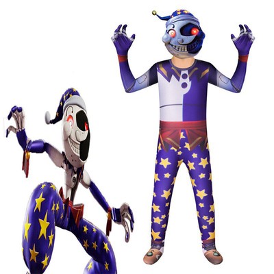 Sundrop Moondrop FNAF BOSS Security Breach Cosplay Kostüm Halloween Body-Overall