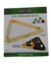 Classic Sport 2-in-1 Hardwood Billiard Triangle With Chalk Scuffer SB524