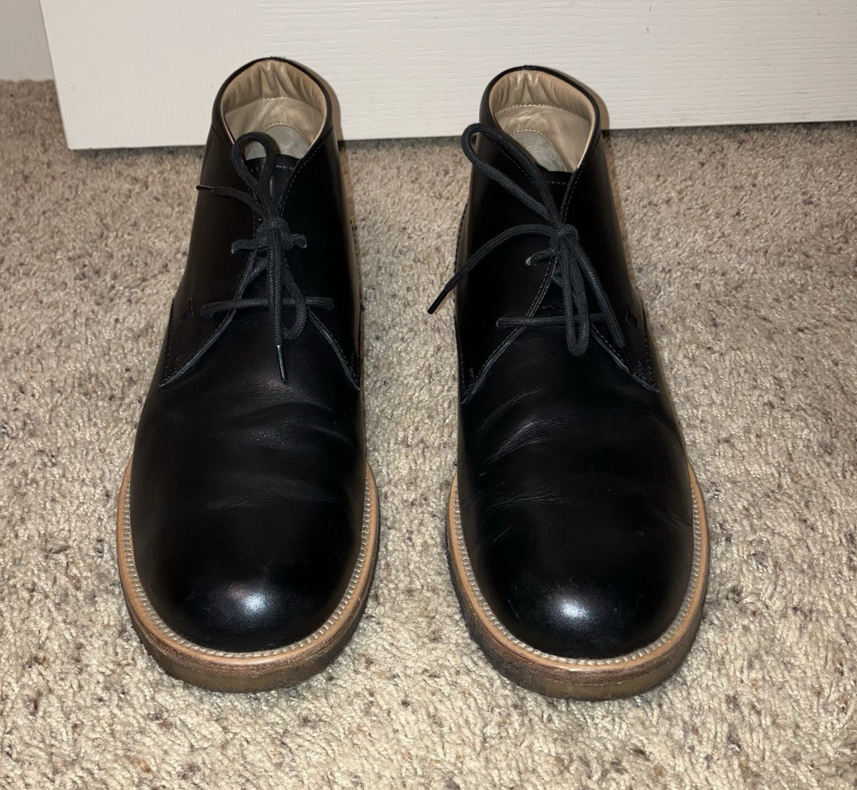 Tod’s Black Leather Chukka Boots Size 10 Made in Italy Tod main image 2