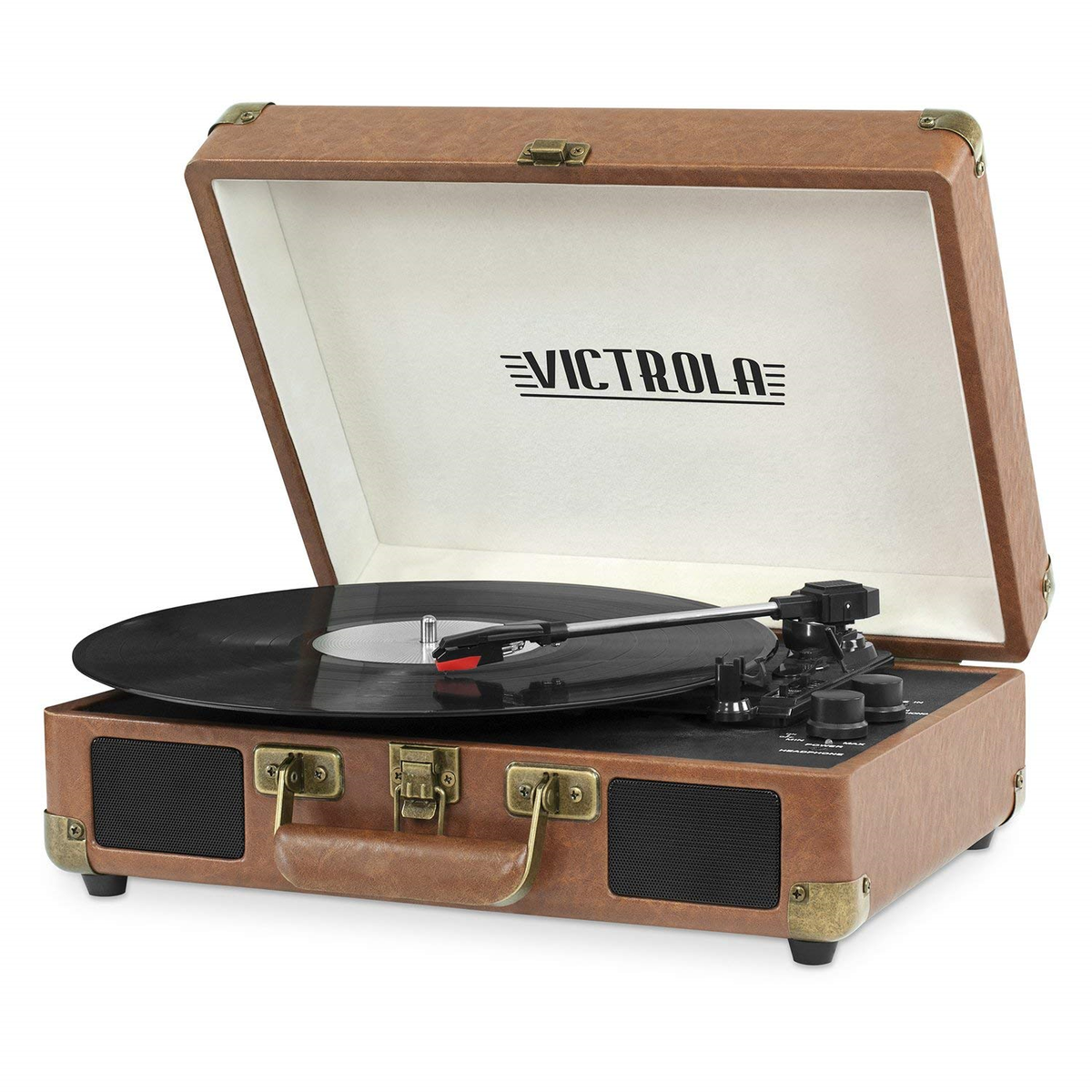 Victrola VSC-550BT-BRW Vintage Bluetooth Turntable with Speakers - Brown  816203018274 | eBay UK