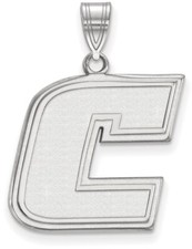 14K White Gold The University of Tennessee at Chattanooga LogoArt Pendant 4W002