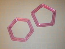 Creative Memories Custom Cutting System Template Pattern Hexagon Pentagon