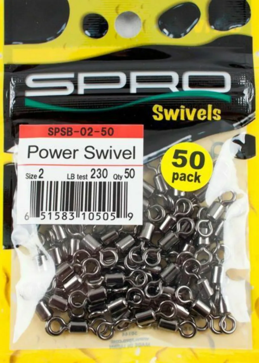 Spro Power Swivels #4 130lb Test 50 Pack SPSB-04-50