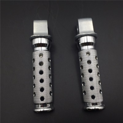 Silver Front Foot Pegs For Kawasaki EX250 ZX600 Ninja ZX7 ZX-9R