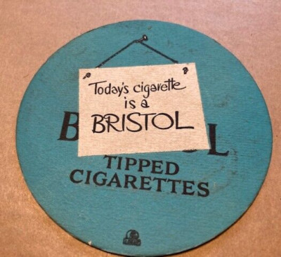 VINTAGE BIERDECKEL HEUTIGE ZIGARETTE IST EINE BRISTOLSPITZE ZIGARETTEN