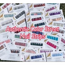 Authentic Color Street Nail Color Strips, Real Nail Polish. Some retired. glit..