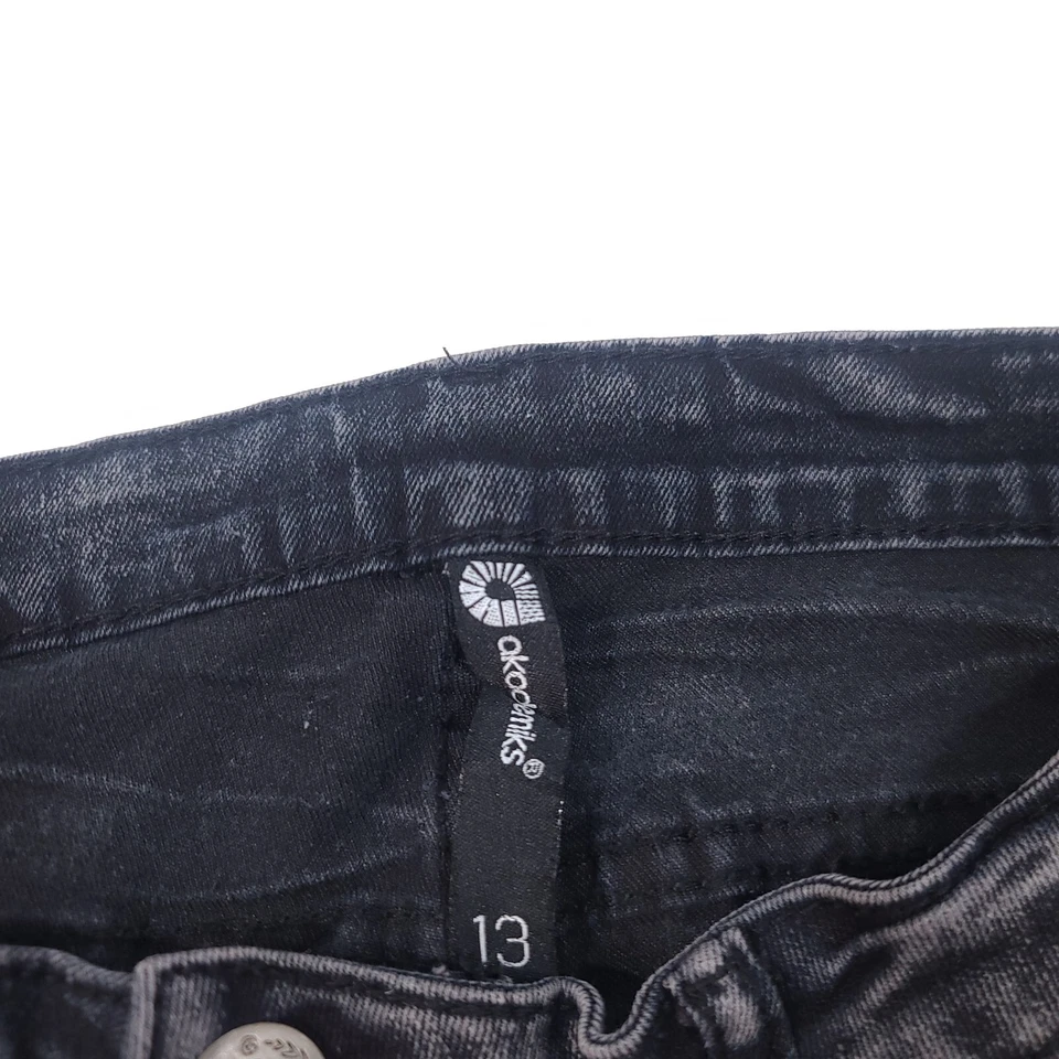 Akademiks Junior Jeans Black Acid Wash Size 13 - Image 4 of 4