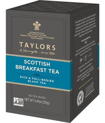 Taylors of Harrogate Scottish Breakfast, 50  Assorted Flavor Names , Sizes 