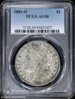 1881-O $1 Morgan Silver Dollar PCGS AU 50