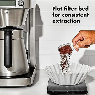 OXO Brew Commercial Basket Style Large Coffee Filters, 5-12 Cup