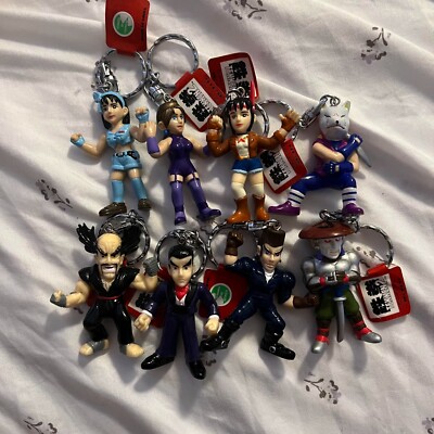 RARE* Tekken 2 Vintage Keychains Playstation 1 Bandai Namco Japan