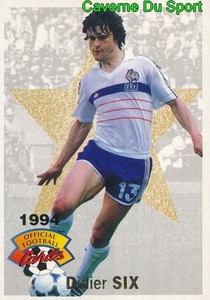 019 Legendes Didier Six Equipe De France Card Carte Football 1994 Panini Ebay