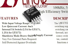 linear 100KHz High Efficiency Switching power Regulator 3Vdc to 60Vdc 