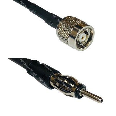 RFC240 RP-TNC MALE to AM/FM MALE Coax RF Cable USA-Ship Lot