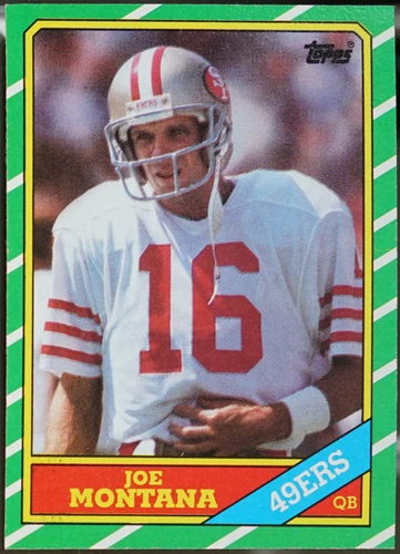 1986 Topps Football Joe Montana #156 EX