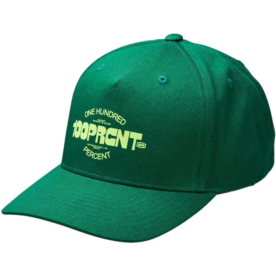 100% Youth Serpico Snapback Hat - Forest Green 20047-00006 - Image 4 of 4