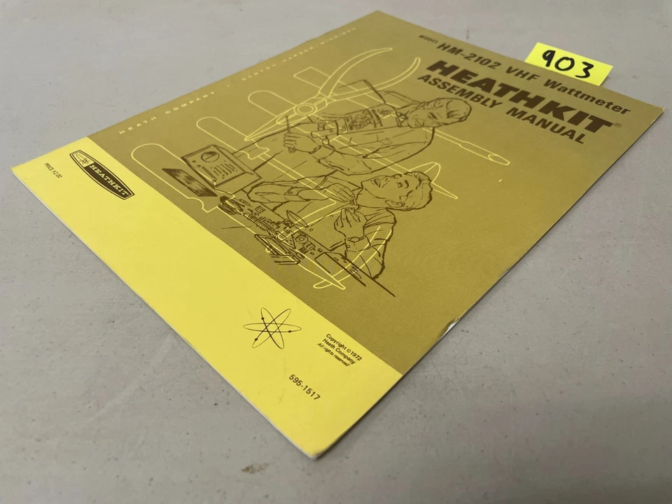 Genuine Heathkit HM-2102 VHF Wattmeter Instruction Manual - Image 4 of 4