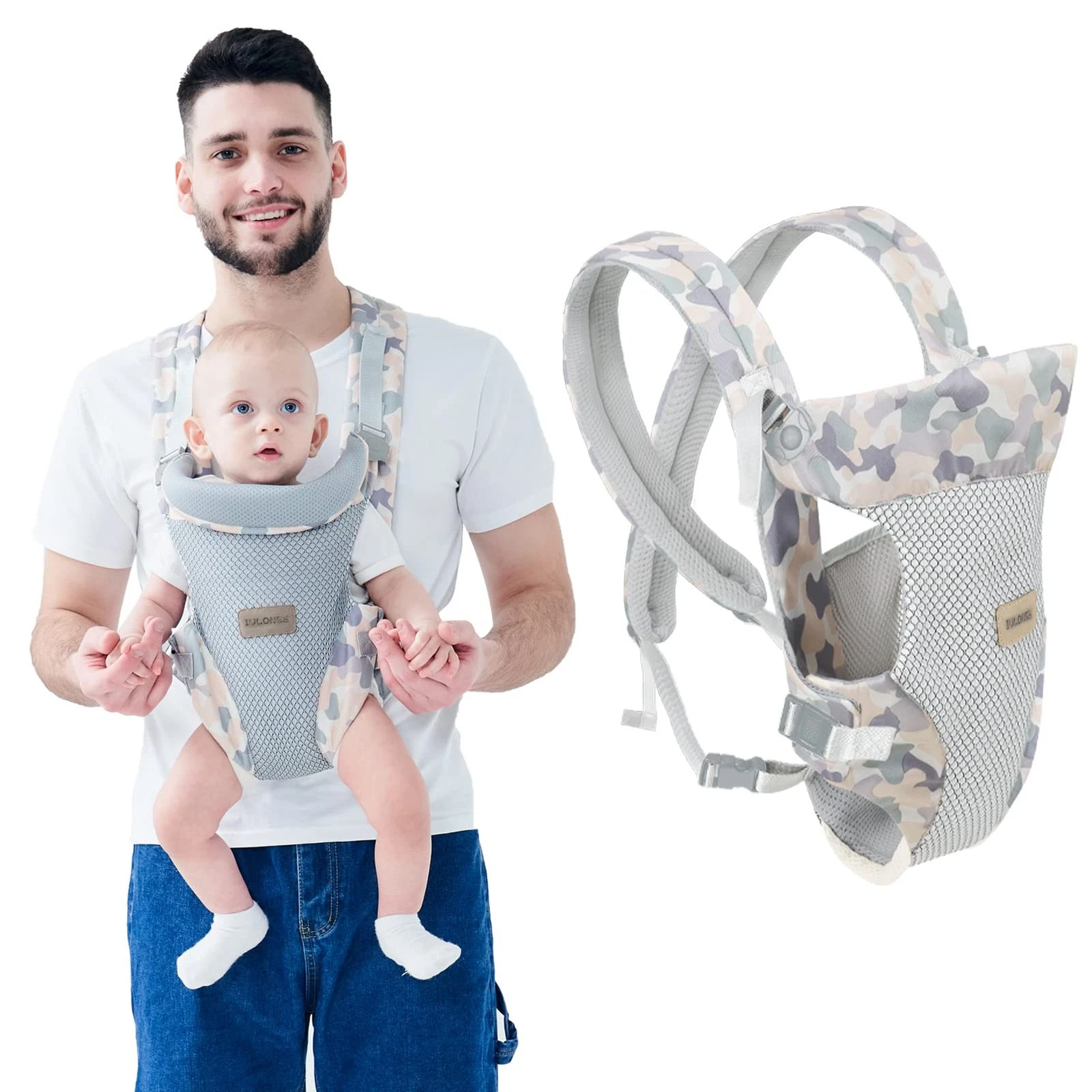 Baby Carrier Sling, IULONEE Newborn Carrier Slings Baby Carrier Breathable Infan
Opens in a new wind
