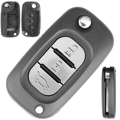 Klapp Schlüssel Ersatz Gehäuse für Renault Trafic Twingo III Clio III fluence 