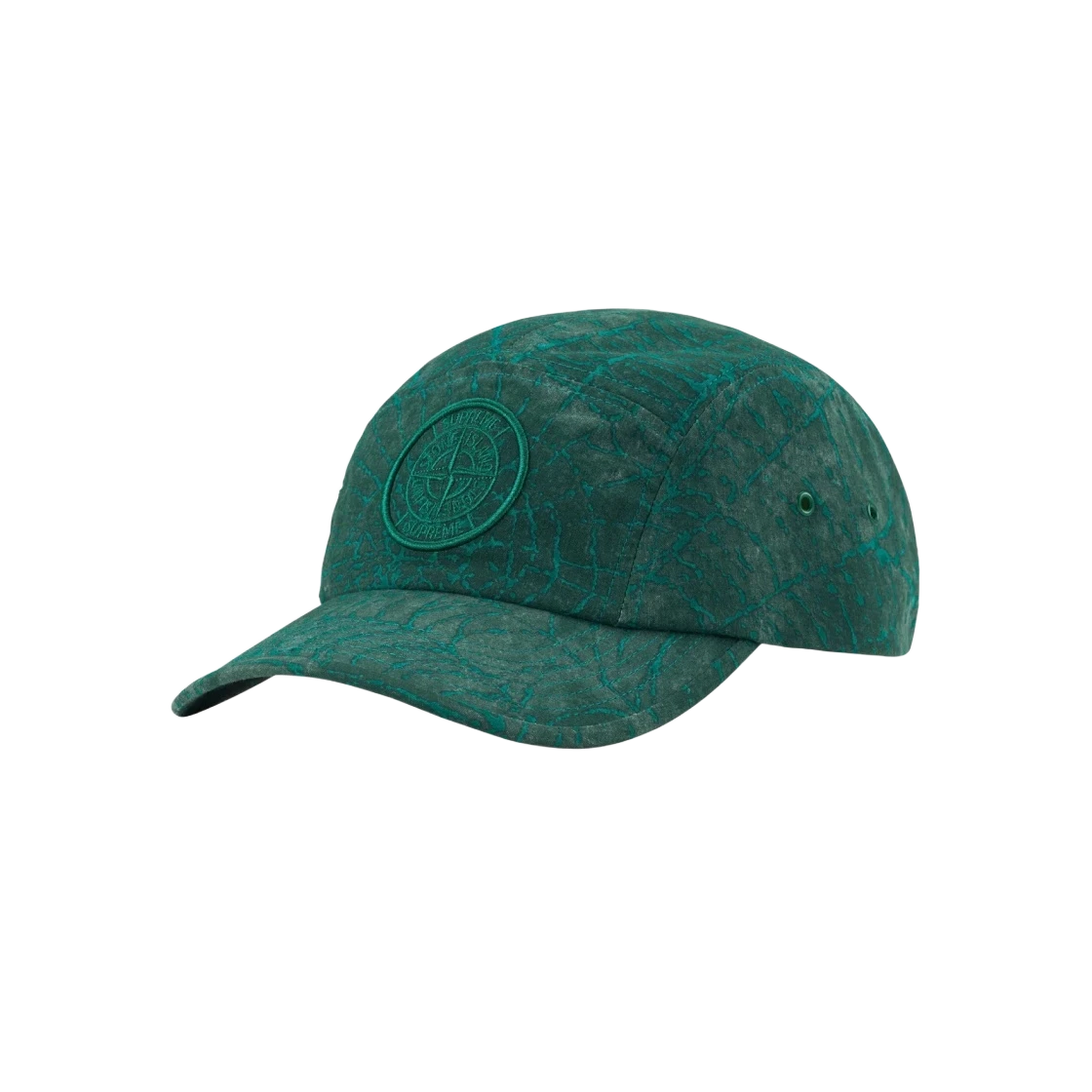Casquette de camp Supreme x Stone Island vert foncé   23FW