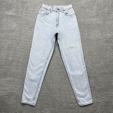 Vintage Levis 551 Jeans Womens 8 Long Light Wash Relaxed Tapered Made USA 90s