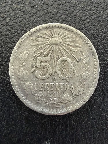 1918 Mexico 50 Centavos Silver — photo from another recent sale