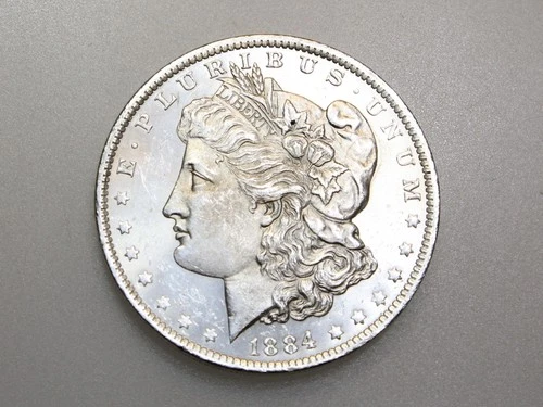 1884-O $1 MORGAN SILVER ONE DOLLAR GEM BU PL