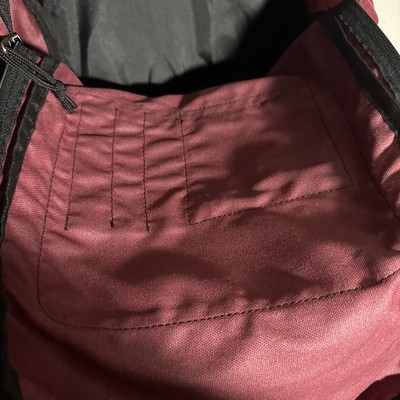Nike Vintage Center Swoosh Y2K Backpack Maroon Embroidered Suede