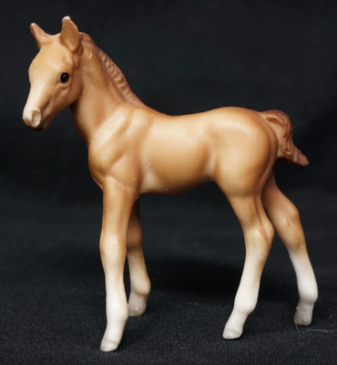 Vintage Breyer Mini Standing Thoroughbred Foal 1975 Brown White