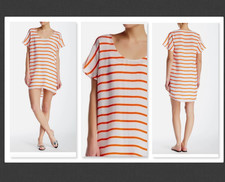 NEW 298 Rebecca Minkoff 'Audrina' Stripe Silk Dress Size 2   B314