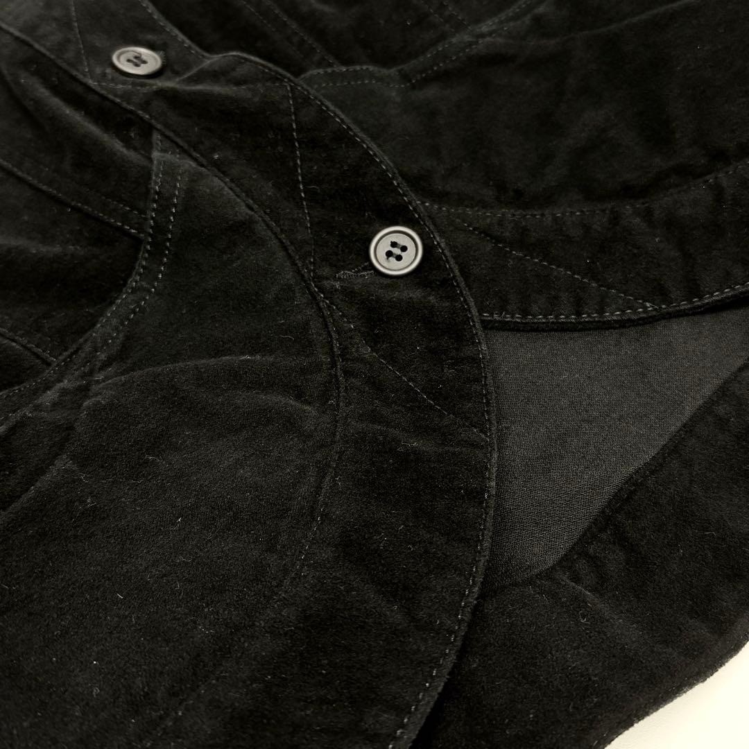 Rare HUSSEIN CHALAYAN Archive Curved Panel Jacket 3D Cutting Black