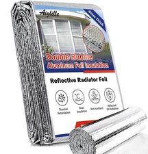 Reflective Insulation Foam, 59 in W x 10 ft L Double Bubble Weatherproofing R...