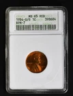 1954-S/S Wheat Cent ANACS MS 65 RD