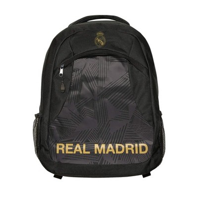 Icon Sports Real Madrid Premium Backpack - Unisex Adult - RM25BP-K Black OSFM