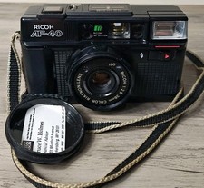 Vintage Ricoh AF-40 38mm Point  Shoot Film Camera Clean Powers On