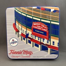Fannie May Chicago Cubs 2016 World Series Wrigley Field Baseball Candy Tin Empty