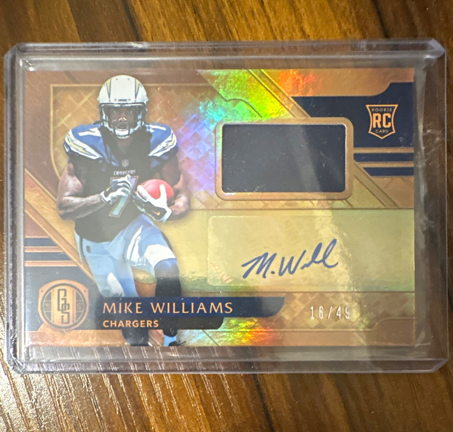 Panini 2017 Gold Standard Mike Williams Chargers Rookie Jersey Auto #204 /49