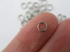 BULK 1000 Split rings 5mm silver tone stainless steel